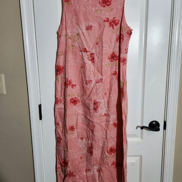 Vtg 90s Uniform John Paul Richards Size M Linen Dress Jacket Blouse Set - Picture 7 of 8